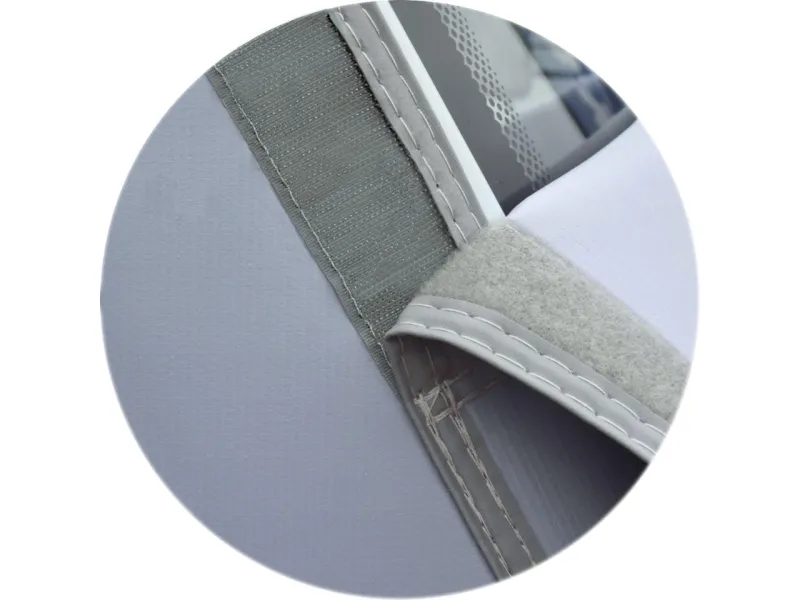 Clairval Thermoval® Integral outside-opening Velcro strip