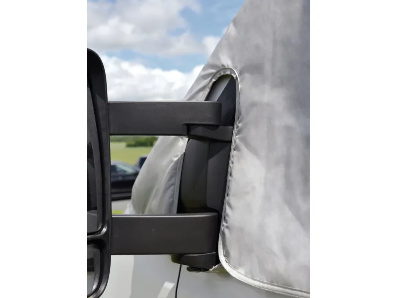 The Clairval Isoval® Luxe: attachment below campervan wing mirror, high-quality insulating cover finish